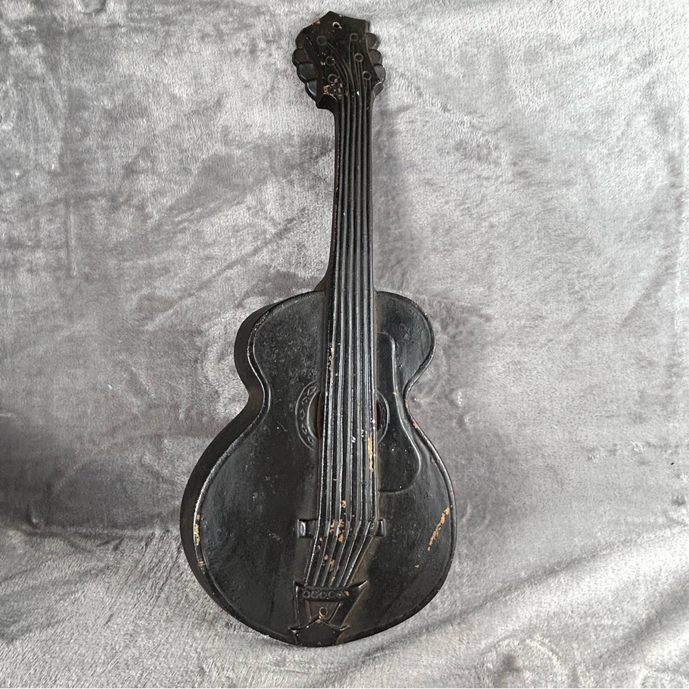 VTG 1968 Homco Lobaco Guitar Wall Mid‎ Century Musical Instrument Art Painted